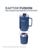 Raptor Drinkware Fusion Tumbler 28oz - Navy (Open Box)