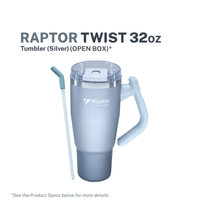 Raptor Drinkware Twist Tumbler 32 - Silver (Open Box)