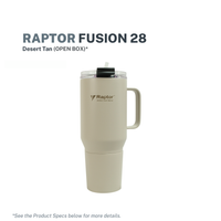 Raptor Drinkware Fusion Tumbler 28oz Desert Tan- Open Box