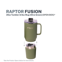 Raptor Drinkware Fusion Tumbler 28oz - Olive Green (Open Box)