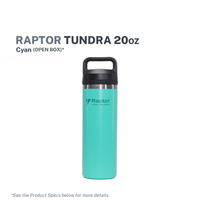 Raptor Drinkware Tundra Tumbler 20oz - Cyan (Open Box)