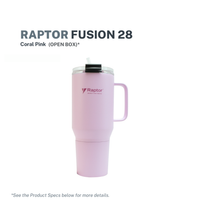 Raptor Drinkware Fusion Tumbler 28 Coral Pink- Open Box