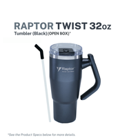 Raptor Drinkware Twist Tumbler 32 - Black (Open Box)
