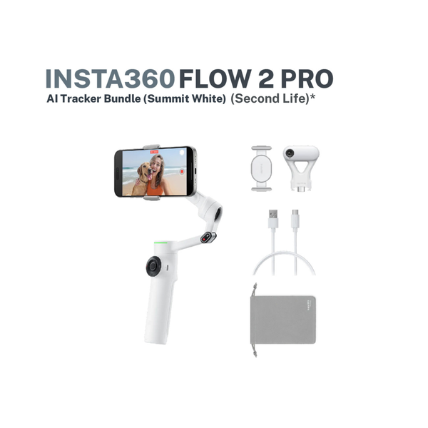 Insta360 Flow 2 Pro AI Tracker Bundle/ Summit White (Second Life)