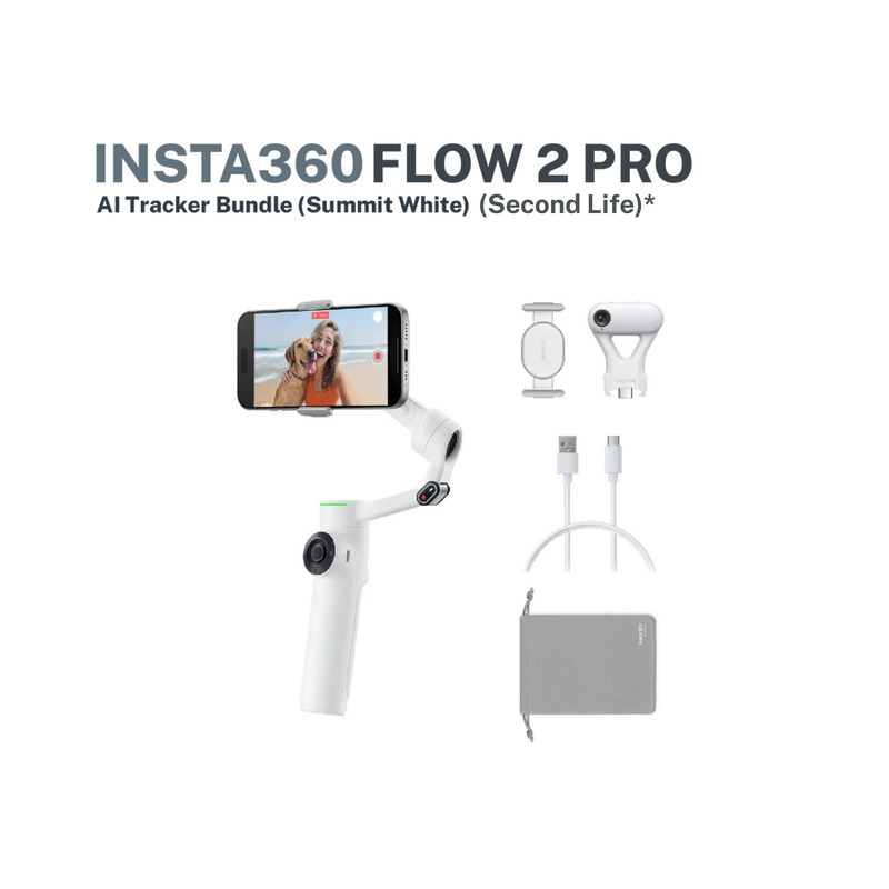 Insta360 Flow 2 Pro AI Tracker Bundle/ Summit White (Second Life)