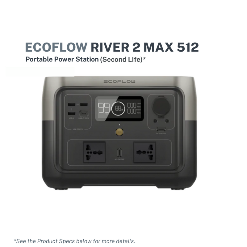 EcoFlow RIVER 2 Max 512 Portable Power Station - Int Version (Second Life)