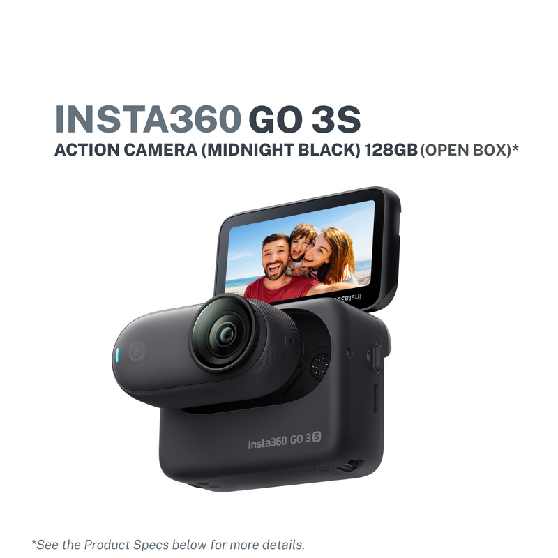 Insta360 GO 3S (128GB) Standard Bundle - Midnight Black (Open Box)