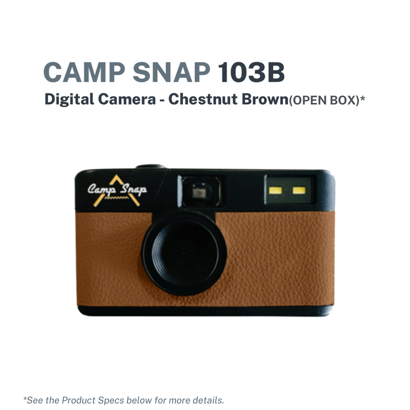 Camp Snap 103B Reusable Screen-Free Digital Camera - Chestnut Brown (Open Box)