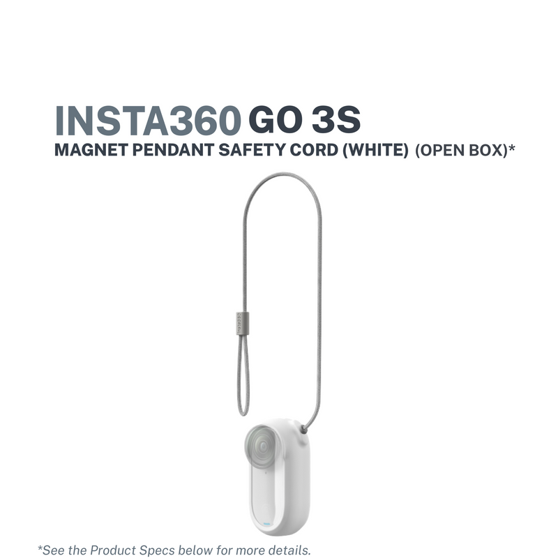 Insta360 GO 3/GO 3S Magnet Pendant Safety Cord White (Open Box)