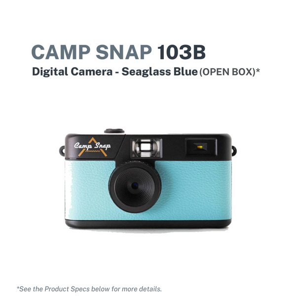 Camp Snap 103B Reusable Screen-Free Digital Camera - Seaglass Blue (Open Box)