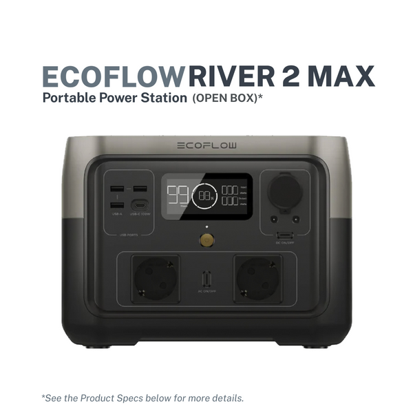 EcoFlow RIVER 2 Max Portable Power Station (Open Box)