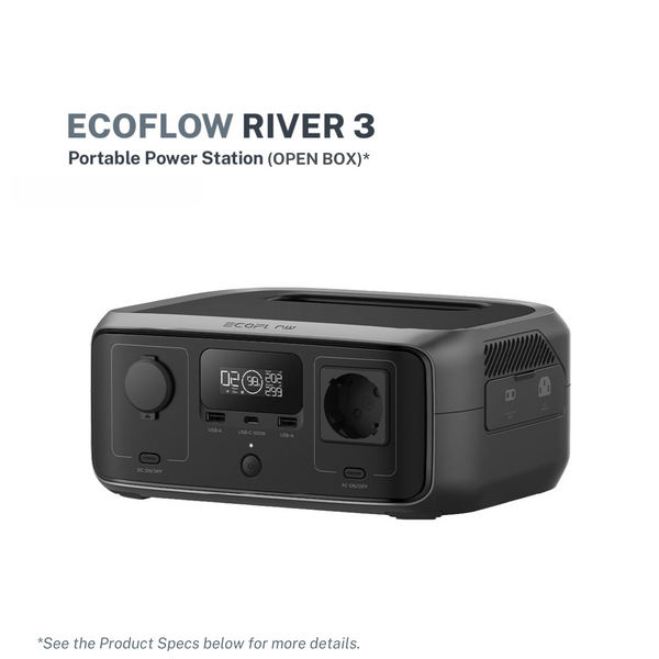 Ecoflow River 3 Portable Power Station - EU (Open Box)