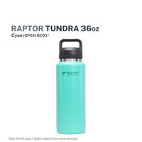 Raptor Drinkware Tundra Tumbler 36oz - Cyan (Open Box)