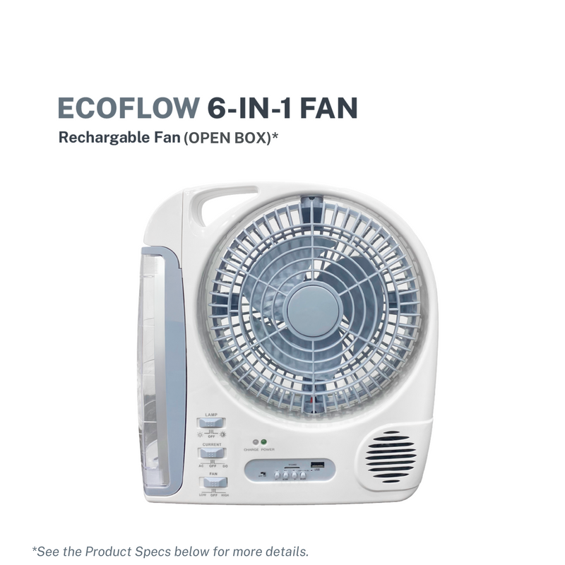 EcoFlow 6-in-1 Rechargeable Fan Open Box