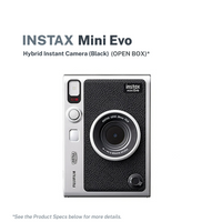 Instax Mini Evo Hybrid Instant Camera -Black (Open Box)