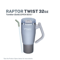 Raptor Drinkware Twist Tumbler 32 - Gold (Open Box)