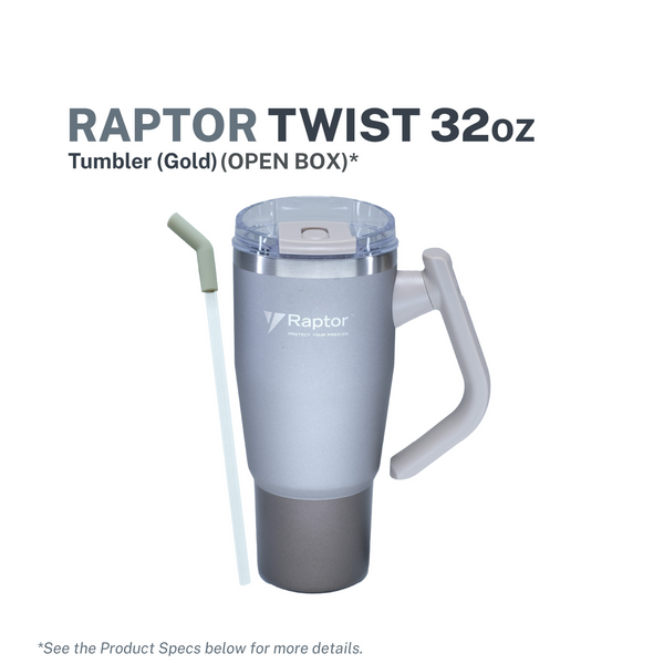 Raptor Drinkware Twist Tumbler 32 - Gold (Open Box)