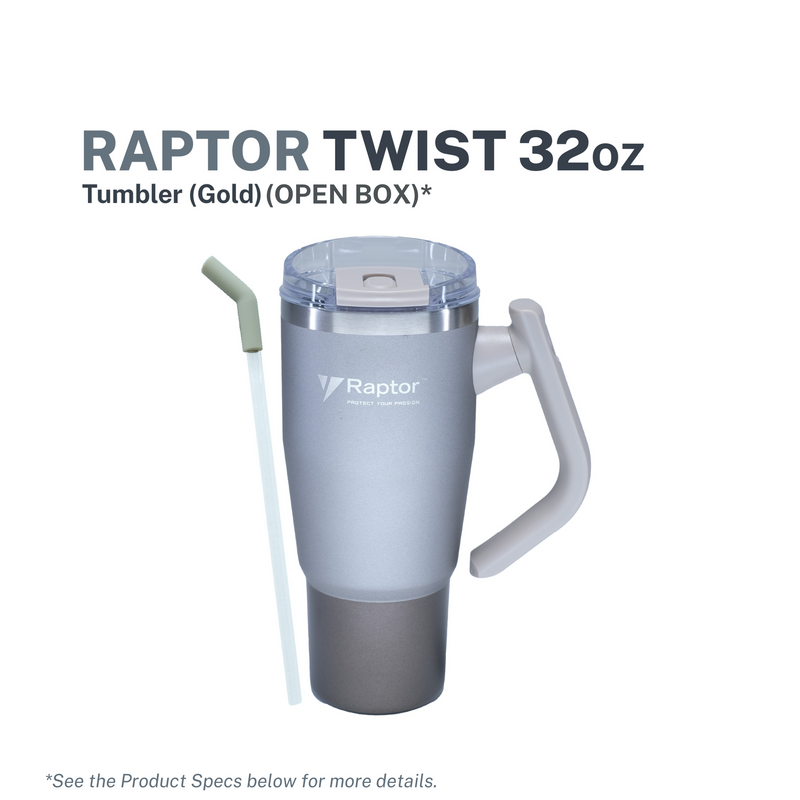 Raptor Drinkware Twist Tumbler 32 - Gold (Open Box)