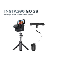 Insta360 GO 3S Action Camera Midnight Black Color Travel Bundle