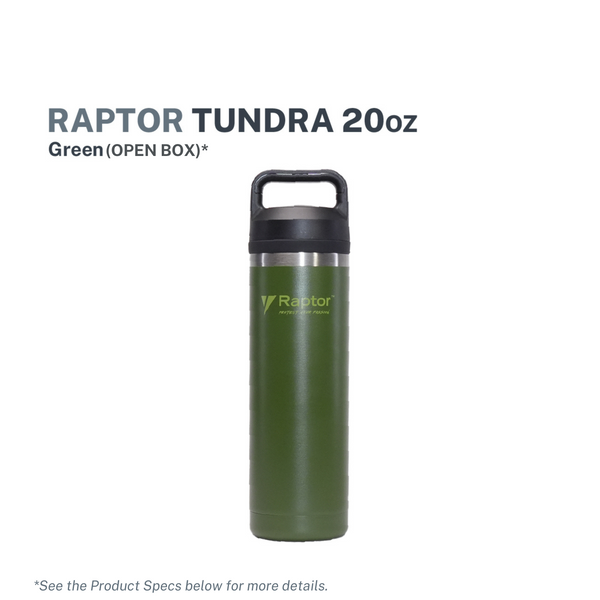 Raptor Drinkware Tundra Tumbler 20oz - Green (Open Box)