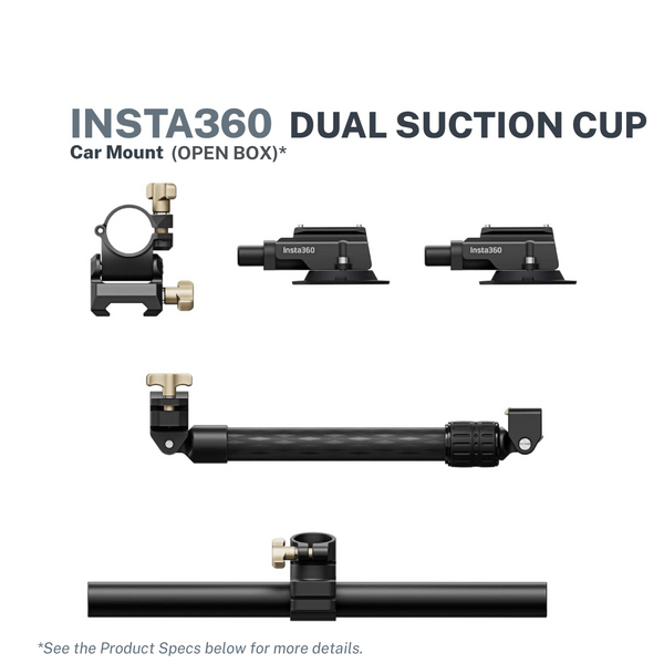 Insta360 Dual Suction Cup Car Mount (Open Box)