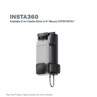 Insta360 Foldable 2-in-1 Selfie Stick (1/4" Mount) (Open Box)