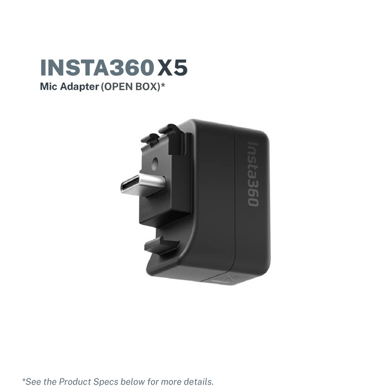 Insta360 X5 Mic Adapter (Open Box)