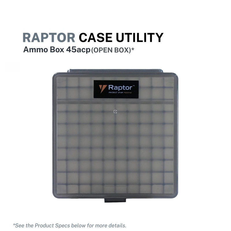 Raptor Case Utility Ammo Box 45acp (OPEN BOX)