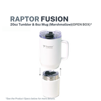 Raptor Drinkware Fusion 28 oz, 2-in-1 Double-Wall Vacuum Insulated Tumbler (Open Box)