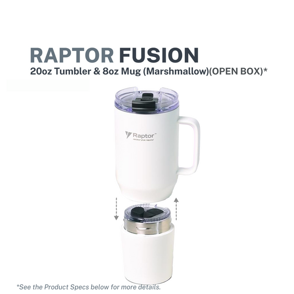 Raptor Drinkware Fusion 28 oz - Marshmallow (Open Box)