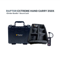 Raptor Case Extreme Hand Carry 350x + Divider + Secure Lock Bundle