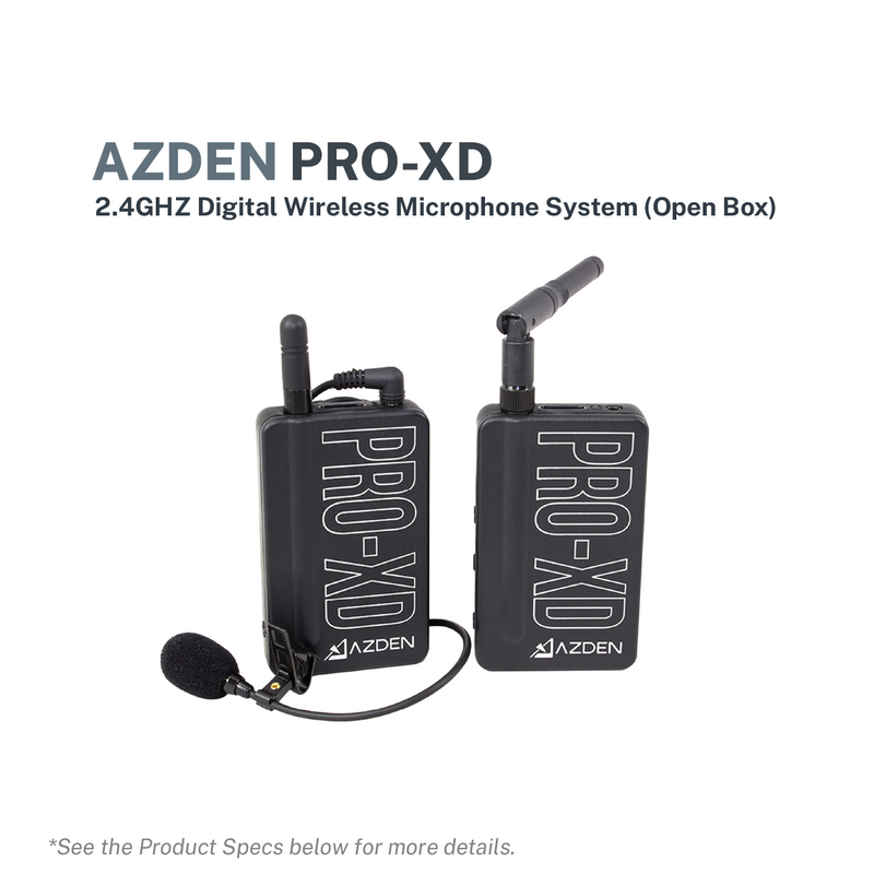 Azden Pro-XD 2.4GHZ Digital Wireless Microphone System (Open Box)