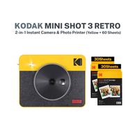 Kodak Mini Shot 3 Retro instant camera with photo printer and paper
