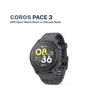 COROS PACE 3 Black w/ Silicone Band