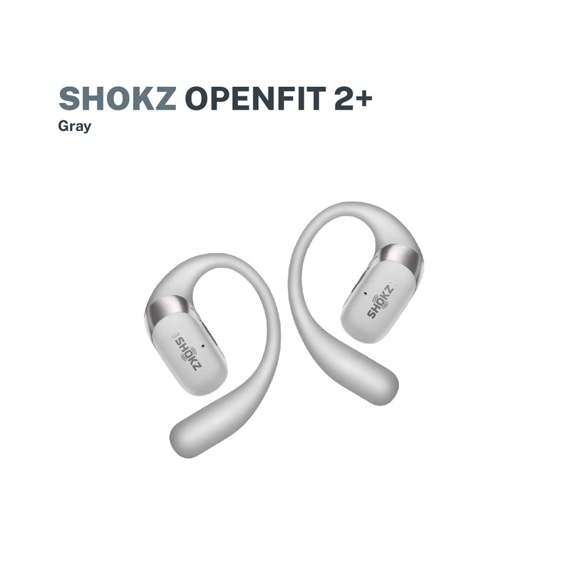 Shokz OpenFit 2+ Open Ear Clip with AI-Powered Call Clarity