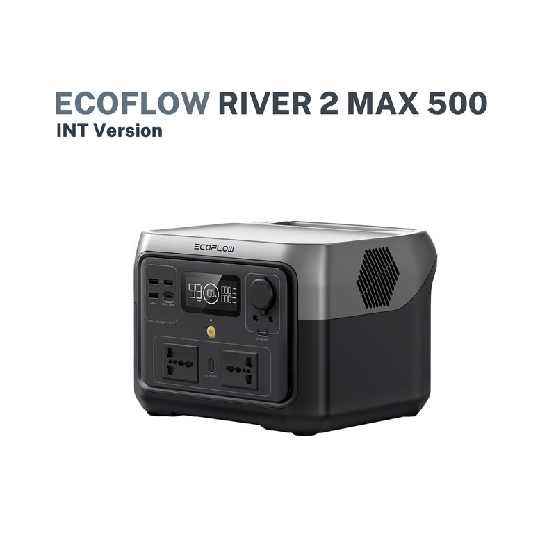 EcoFlow RIVER 2 Max 500 Portable Power Station (w/ Solar Panel Bundle Available)