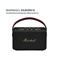 Marshall Kilburn III Portable Bluetooth Speaker (Black and Brass)
