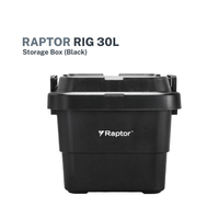 Raptor Storage Box Rig 30L Storage Box Black