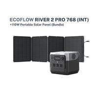 River 2 Pro 768 INT + 110W Solar Panel Bundle