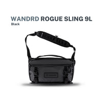 Black sling bag with strap