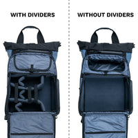Wandrd PRVKE 11 Lite with and without dividers