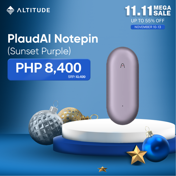 Plaud NotePin- Sunset Purple