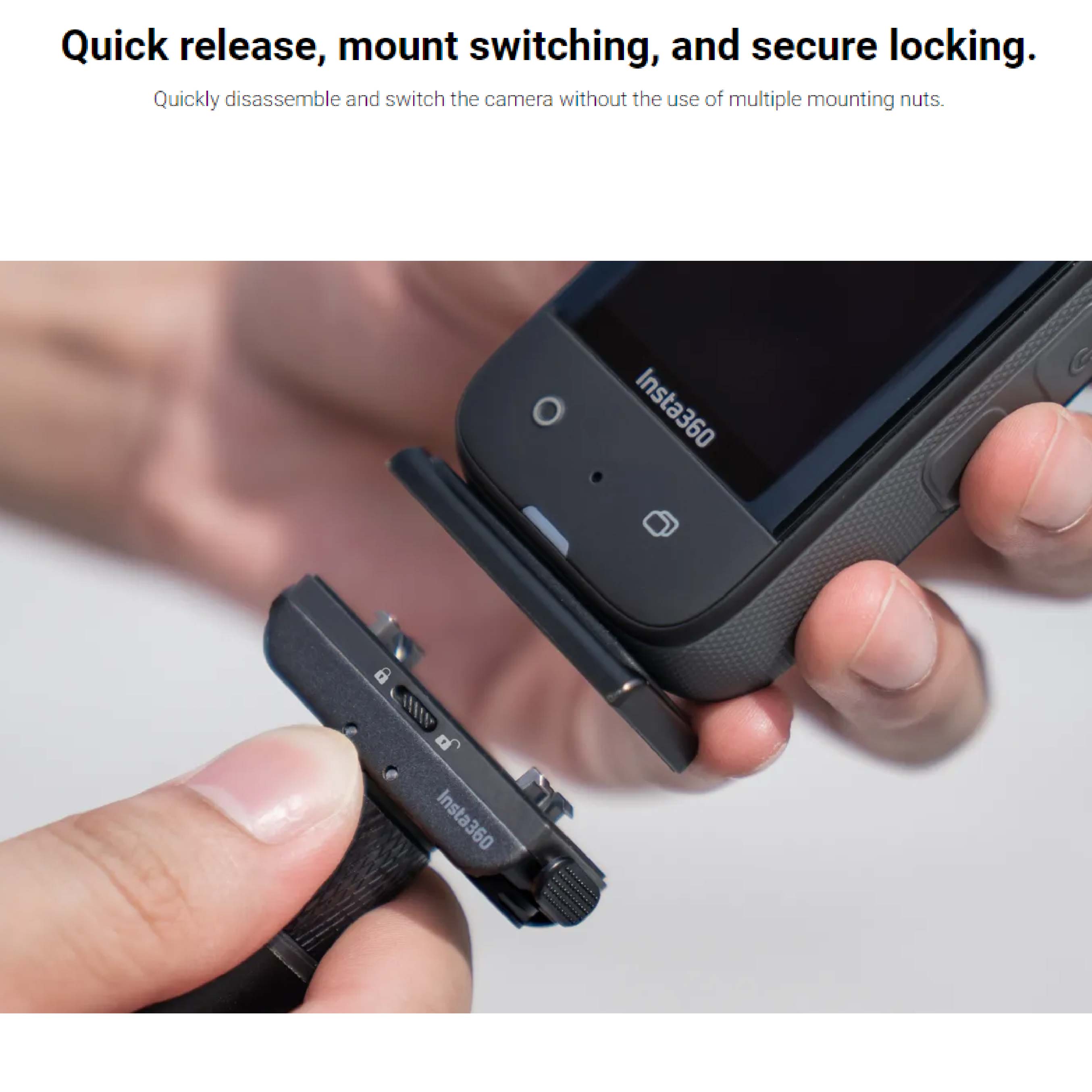 Easy installation of the Insta360 Quick Release Mount
