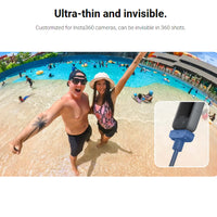 Couple taking a selfie with Insta360 camera mounted using the Quick Release Mount