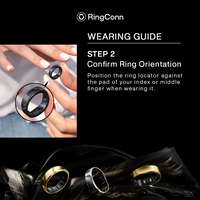 RingConn smart ring sizing kit wearing guide