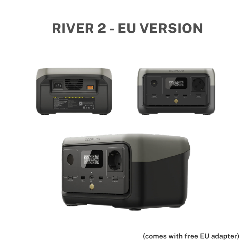ECOFLOW River 2 Portable Power Station (+ Solar Panel Bundle Available)