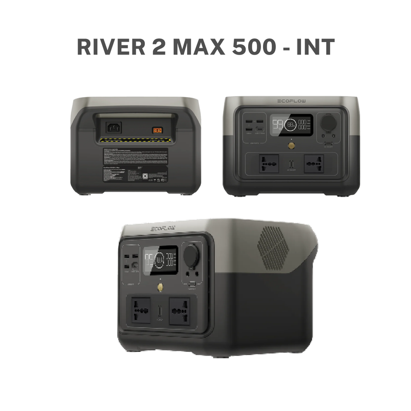 EcoFlow RIVER 2 Max 500 Portable Power Station (w/ Solar Panel Bundle Available)