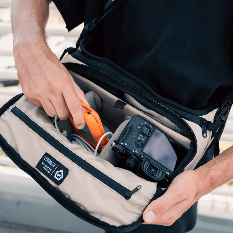 Inside of the Wandrd Rogue Sling 9L