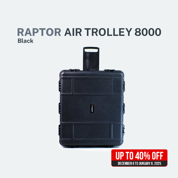 Raptor Case Air Trolley 8000 with Starlink Bundle and Lid Organizer Cover Pads