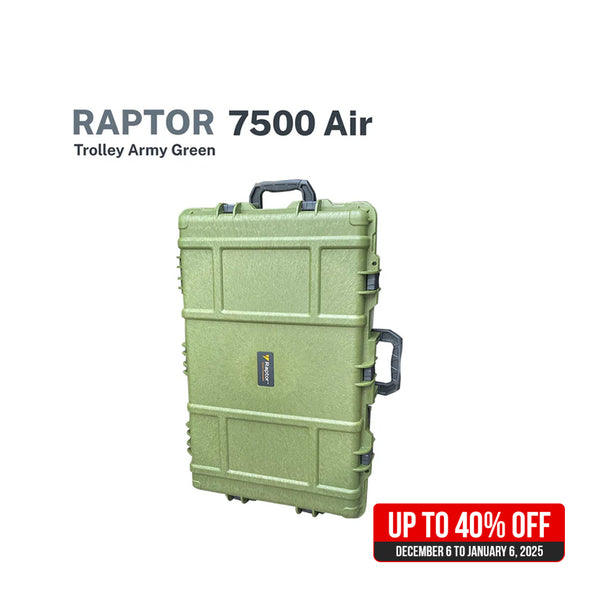 Raptor Case Air Trolley 7500 for Camera, Gimbals, Drones